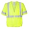 Ironwear Polyester Mesh Safety Vest Class 3 w/ Zipper & 6 Pockets, Lime/6X-Large 1294-LZ-6XL - alternate 1