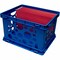 Storex Premium Storage Crate, 17.3 in L, 14.3 in W, 10.5 in H, Assorted Bright, 3 PK STX61797U03C - alternate 2