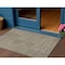 Homeroots 3' X 5' Brown And Beige Geometric Washable Indoor Outdoor Area Rug 596908 - alternate 1