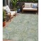 Homeroots 5' X 8' Sage And Gold Medallion Washable Indoor Outdoor Area Rug 616575 - alternate 1