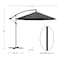Pure Garden 10 ft Offset Patio Umbrella 8 ft Tall Hanging Cantilever Umbrella Fade-Resistant Shade Umbrella 50-LG1420 - alternate 2