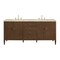 James Martin Vanities Myrrin 72" Vanity, Mid Century Walnut, w/ 3 CM Tajnar Eclos Top 485-V72-WLT-3TJR - alternate 1