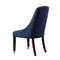 Homeroots Set of Two Tufted Navy Blue and Espresso Upholstered Velvet Dining Side Chairs 543539 - alternate 3