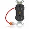 Leviton Straight Blade Receptacle, 5-20R, 20 A, 125V AC, Flush Mount, Self-Grounded MT563-SCE - alternate 1