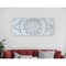 Homeroots 19" X 45" Shades of Blue Ornate Floral Medallion Wood Plank Wall Art 401711 - alternate 2