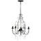 Jonathan Y Maura 5-Light 17" Crystal/Metal LED Chandelier, Black JYL9016A - alternate 3