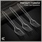 Bakkenmaster Disposable Cutlery Set Heavy-Duty BPA-Free Plastic Forks, Reusable and Heat-Resistant, 1000PK BK-1000CF - alternate 3