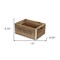 Homeroots Set of Three Natural Solid Wood And Metal Crate, 3PK 487674 - alternate 4