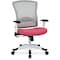 Office Star Managerial Chair Desk Chair, Adjustable Arms, 18-3/4" to 23" Height, Fabric, Pink 317W-W1C1F2W-261 - alternate 1