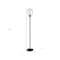 Homeroots 69" Black Novelty Floor Lamp With Clear Seeded Glass Globe Shade 523509 - alternate 3