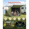 Vevor 6 Side Pop up Gazebo Screen Tent 10x10 ft for 6-8 Persons Camping Backyard FY10X10Military Green-6 - alternate 3