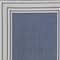 Homeroots 5' X 7' Denim Blue And Ivory Geometric Indoor Outdoor Area Rug 572767 - alternate 4