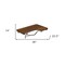 Homeroots 14" X 36" Brown Teak Wall Mount Rectangular Shower Bench 549345 - alternate 2