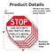 Signmission Stop Look Both Ways High Traffic Ar, 4 inch X 4 inch, Vinyl Decal, 5PK OC-D-5PACK-4-260 - alternate 2
