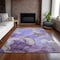 Homeroots 3' X 5' Gray And Purple Abstract Washable Indoor Outdoor Area Rug 559526 - alternate 1
