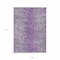Homeroots 9' X 12' Plum Purple And Silver Oriental Washable Indoor Outdoor Area Rug 588838 - alternate 3