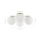Jonathan Y Orly 18" 4-Light Bohemian Farmhouse Iron/Frosted Glass LED Semi Flush Mount, Brass Gold/White JYL7571A - alternate 5