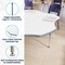 Flash Furniture Wren 60 in Flower Adjustable Height Activity Table, Thermal Laminate Top, Standard Legs, White XU-A60-FLR-WHT-T-A-GG - alternate 3