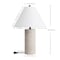 Jonathan Y Kelsey 22.50" Modern Minimalist Travertine Column LED Table Lamp, Beige JYL1152A - alternate 3