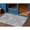 Homeroots 3' X 5' Silver Gray And Charcoal Striped Washable Indoor Outdoor Area Rug 577998 - alternate 1