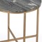 Homeroots 23" Brass And Gray Marble Round End Table 488930 - alternate 3