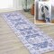 Jonathan Y Alanya Ornate Medallion Machine-Washable Navy/Cream 2 ft. x 8 ft. Runner Rug WSH100A-28 - alternate 1
