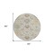 Homeroots 8' Beige Brown And Green Round Damask Washable Indoor Outdoor Area Rug 599396 - alternate 2