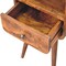 Homeroots 22" Brown Solid Wood Square One Drawer Nightstand 651487 - alternate 5