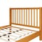 Homeroots Natural Slat Back Solid Wood King Bed Frame 523639 - alternate 4