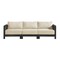 Alaterre Furniture Alaterre Barton 3 Seater Outdoor Sofa with Cream Cushions for Patio Black Finish 80-BARTON-3SOFA-B - alternate 1