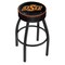 Holland Bar Stool Co 30" 4" Oklahoma State Cushion Seat, Blk Wrinkle Base Swivel Bar Stool L8B130OKStUn - alternate 1