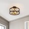 Jonathan Y Sylvain 15.5" Metal LED Semi-Flush Mount, Oil Rubbed Bronze/Brass Gold JYL9040B - alternate 3
