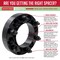 Coyote Wheel Accessories WHEEL INSTALLATION KIT 5 Lug Kit 14 Millimeter x 15 Thread Size 60 Degree Conical Spline Drive 63K548-28BLK - alternate 2
