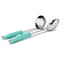 Martha Stewart Everyday Drexler 2 Piece Ladle and Serving Spoon Kitchen Tool Set in Turquoise 141053.02 - alternate 3