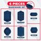 Bakkenamster BAKKEN Kitchen Baking Pan Set, Oven Safe Tray, Up To 450 Deg F, 6PK BKBSBLUE6 - alternate 2