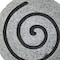 Homeroots 19" X 19" X 2" Gray Round Modern Spiral Wall Art 274932 - alternate 3