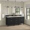 James Martin Vanities Lorelai 72" Double Vanity, Black Onyx, w/ 3 CM Siberian Silestone Top 424-V72-BKO-3SFR - alternate 3