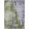Homeroots 5' X 8' Olive Green And Purple Abstract Washable Indoor Outdoor Area Rug 587249 - alternate 2