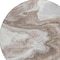 Homeroots 8' Taupe And Silver Round Abstract Washable Indoor Outdoor Area Rug 618348 - alternate 3