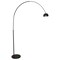 Leisuremod Arco Arched Floor Lamp 75.6in Height with Black Round Marble Base and Metal Dome Lamp Shade, Black ALBL-BL-13BL - alternate 2
