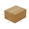 Zoro Select 16 in x 12 in x 6 in Shipping Box, Kraft, Corrugate, Single Wall, 200 lb 55NM62 - alternate 2
