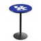 Holland Bar Stool Co 42" Blk Wrinkle Kentucky "UK" Pub Table, 36" dia. Top L214B4236UKY-UK - alternate 1
