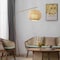 Vidalite Fos Floor Lamp with Woven Bamboo and Linen Shade, Brushed Brass Base & Stand, 80 in. Height CE1009200 - alternate 2