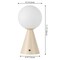 Jonathan Y Macie 11.75" Modern Minimalist Globe Rechargeable/Cordless Dimmable Integrated LED Table Lamp w, 2PK JYL7159C-SET2 - alternate 3