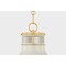 Hudson Valley Lighting Highclere 12.75 in. Pendant in Aged Brass/Off-White by Mark D. Sikes MDS2404-AGB/OW - alternate 2