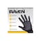 Sas Safety Raven, Disposable Gloves, 7 mil Palm, Nitrile, Powder-Free, XL, 1000 PK, Black 66519 - alternate 2