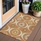 Homeroots 3' X 5' Orange Copper And Gray Medallion Washable Indoor Outdoor Area Rug 589638 - alternate 1