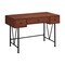 Homeroots 47" Brown and Black Computer Desk With Three Drawers 489912 - alternate 3