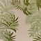 Homeroots 9' X 12' Ivory And Green Palm Leaf Indoor Outdoor Area Rug 548119 - alternate 3