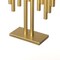 Vintiquewise Modern Decorative 9-Branch Hanukkah Menorah with LED Candles in Sleek Finish, Gold QI004910.GD - alternate 2